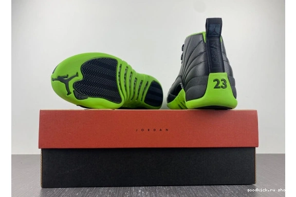 GREEN AJ12 BLACK Jordan 12 DOF FLIGHT 0419